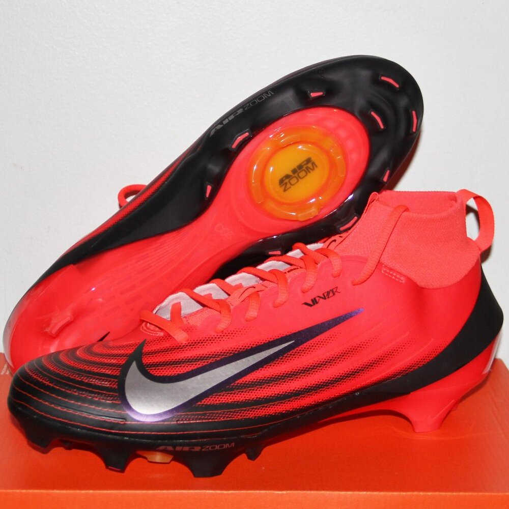 Nike Air Zoom Vapor Pro 1 Football Cleats Men 11 Bright Crimson Black